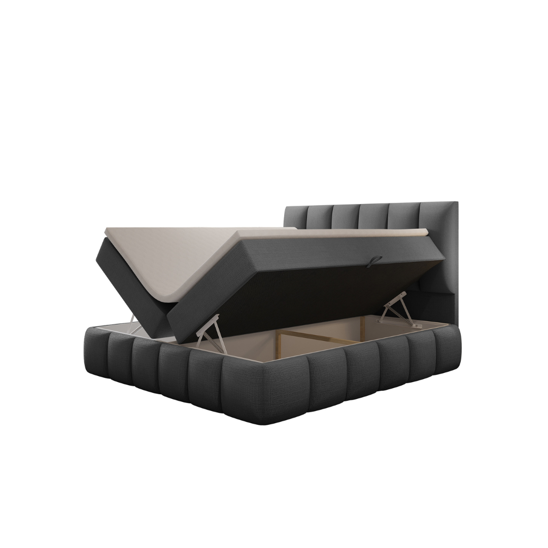 VELORA - Boxspringbett mit Bettkasten