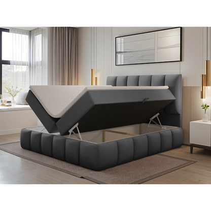 VELORA - Boxspringbett mit Bettkasten