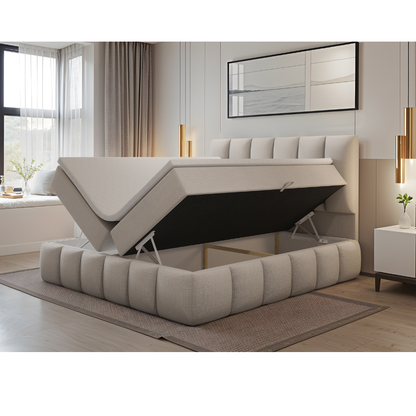 VELORA - Boxspringbett mit Bettkasten