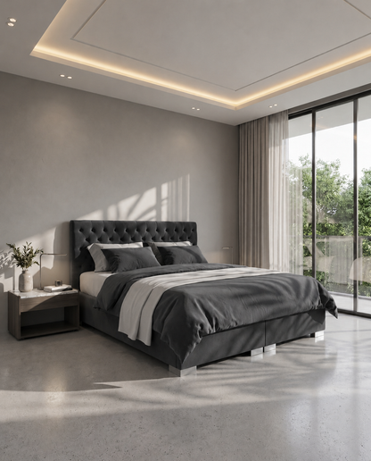 CHESLO – BOXSPRINGBETT MIT BETTKASTEN