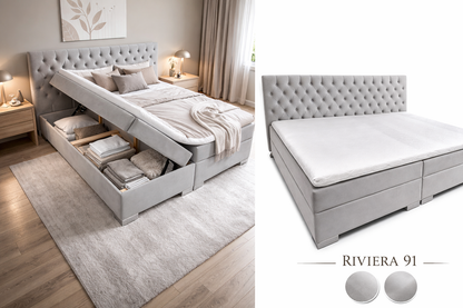 CHESLO – BOXSPRINGBETT MIT BETTKASTEN
