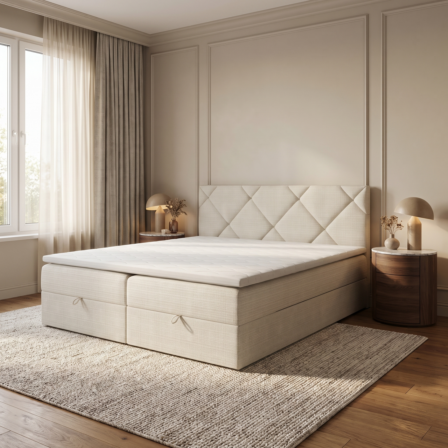 PAVIA – Boxspringbett mit italienischem Design