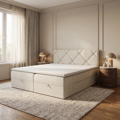PAVIA – Boxspringbett mit italienischem Design