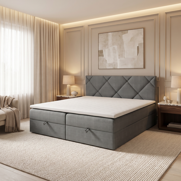 PAVIA – Boxspringbett mit italienischem Design