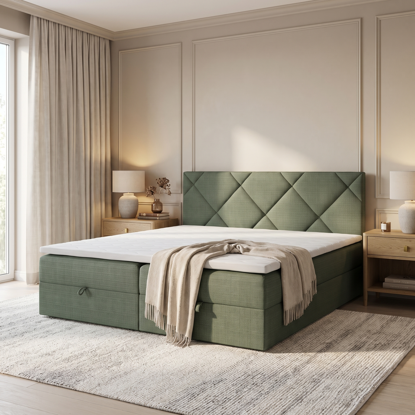 PAVIA – Boxspringbett mit italienischem Design