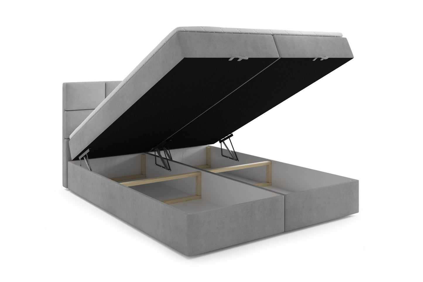 OLBIA – Boxspringbett mit Matratze & Topper