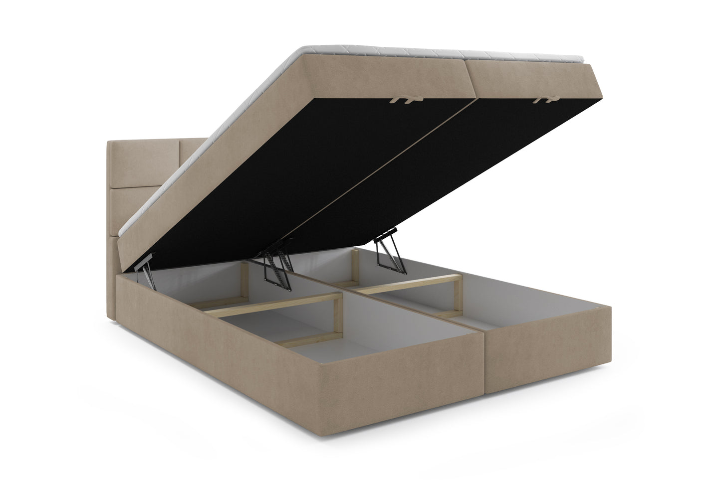 OLBIA – Boxspringbett mit Matratze & Topper